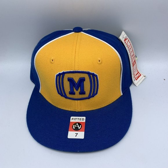 Milwaukee Brewers Size 7 MLB‎ American Needle Hat Fitted Cap - Picture 1 of 6